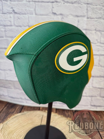 Green Bay-Inspired Green & Yellow Masked Mercenary Mask
