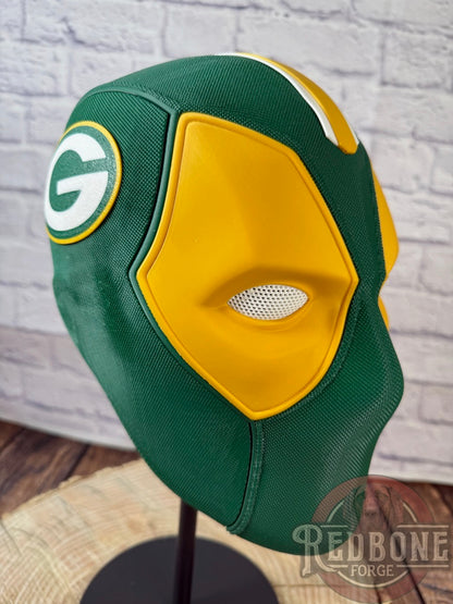 Green Bay-Inspired Green & Yellow Masked Mercenary Mask