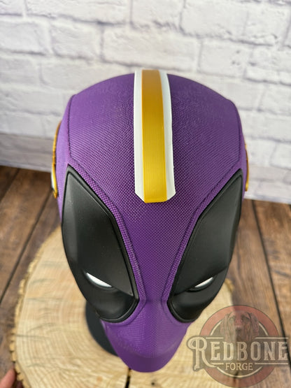 Baltimore-Inspired Purple & Black Masked Mercenary Mask