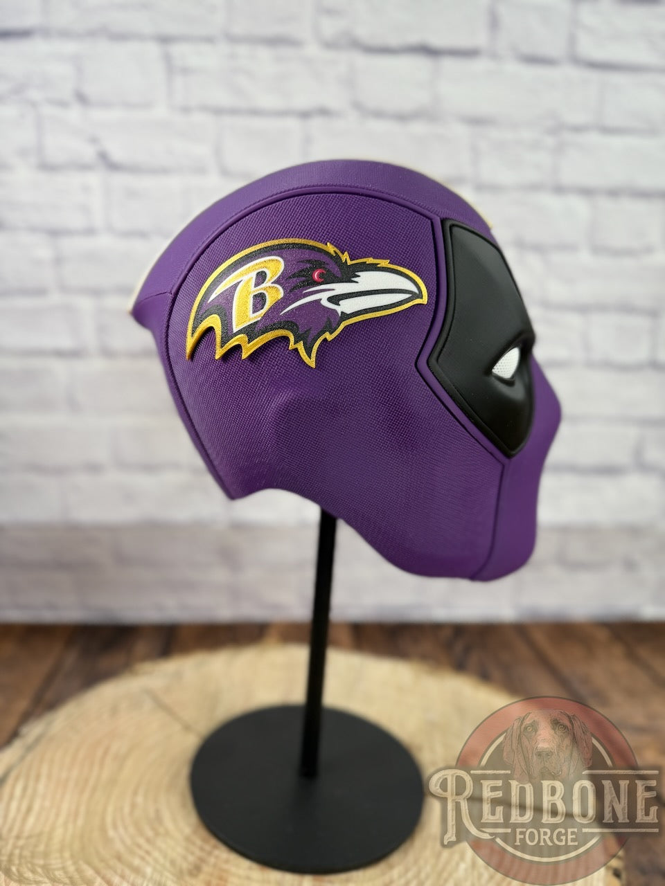 Baltimore-Inspired Purple & Black Masked Mercenary Mask