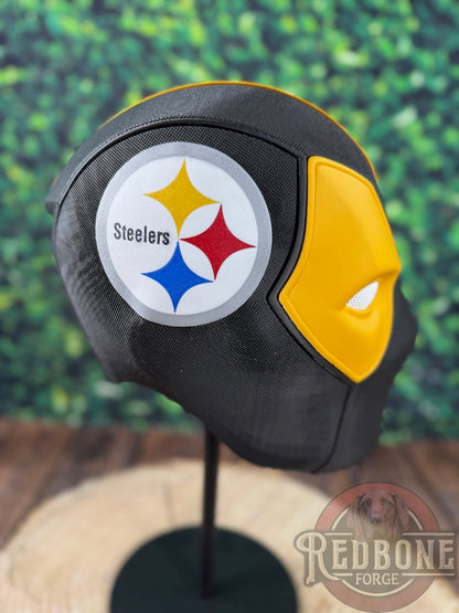 Pittsburgh-Inspired Yellow & Black Masked Mercenary Mask