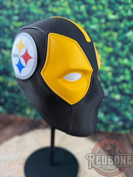 Pittsburgh-Inspired Yellow & Black Masked Mercenary Mask