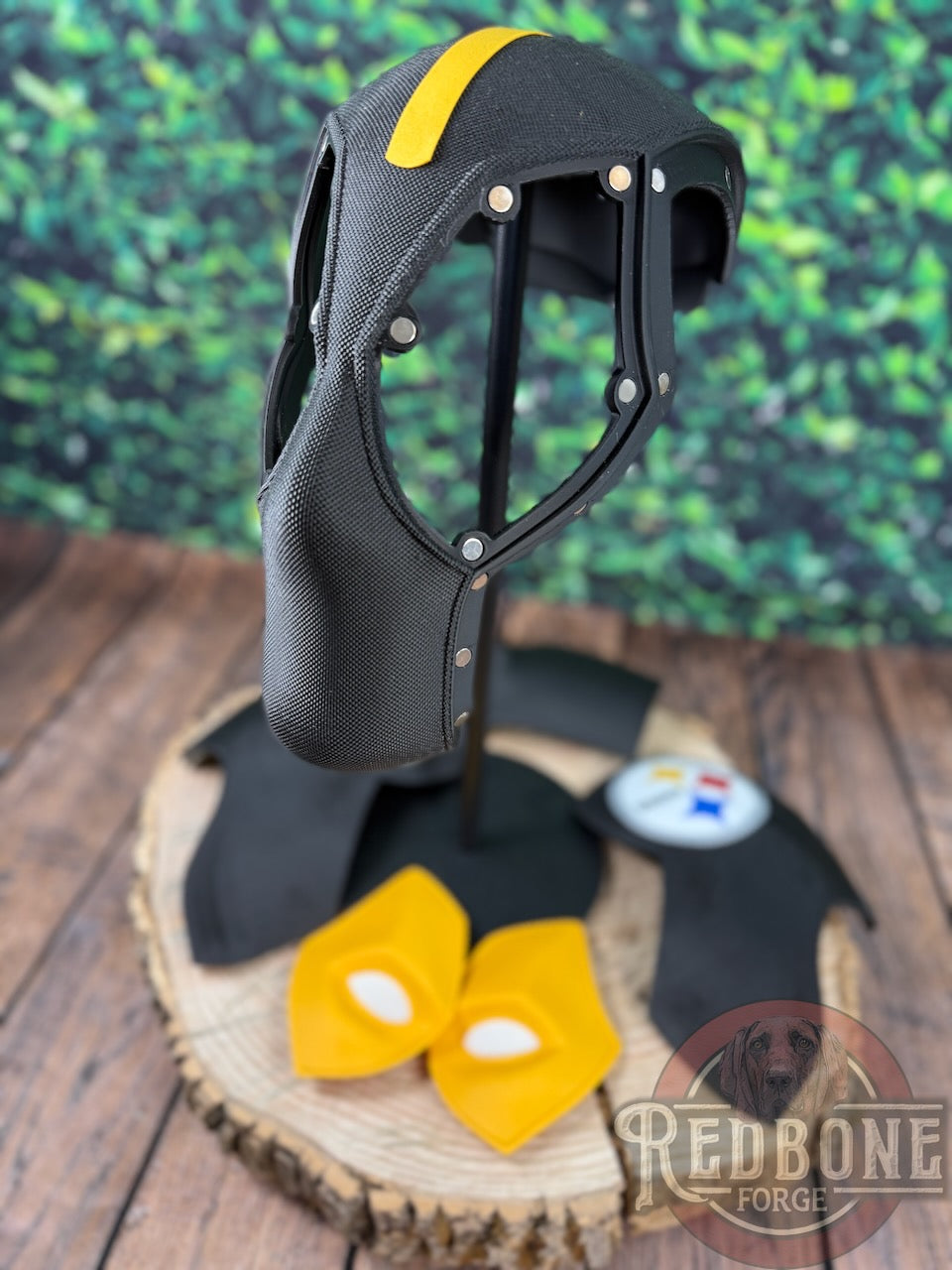 Pittsburgh-Inspired Yellow & Black Masked Mercenary Mask