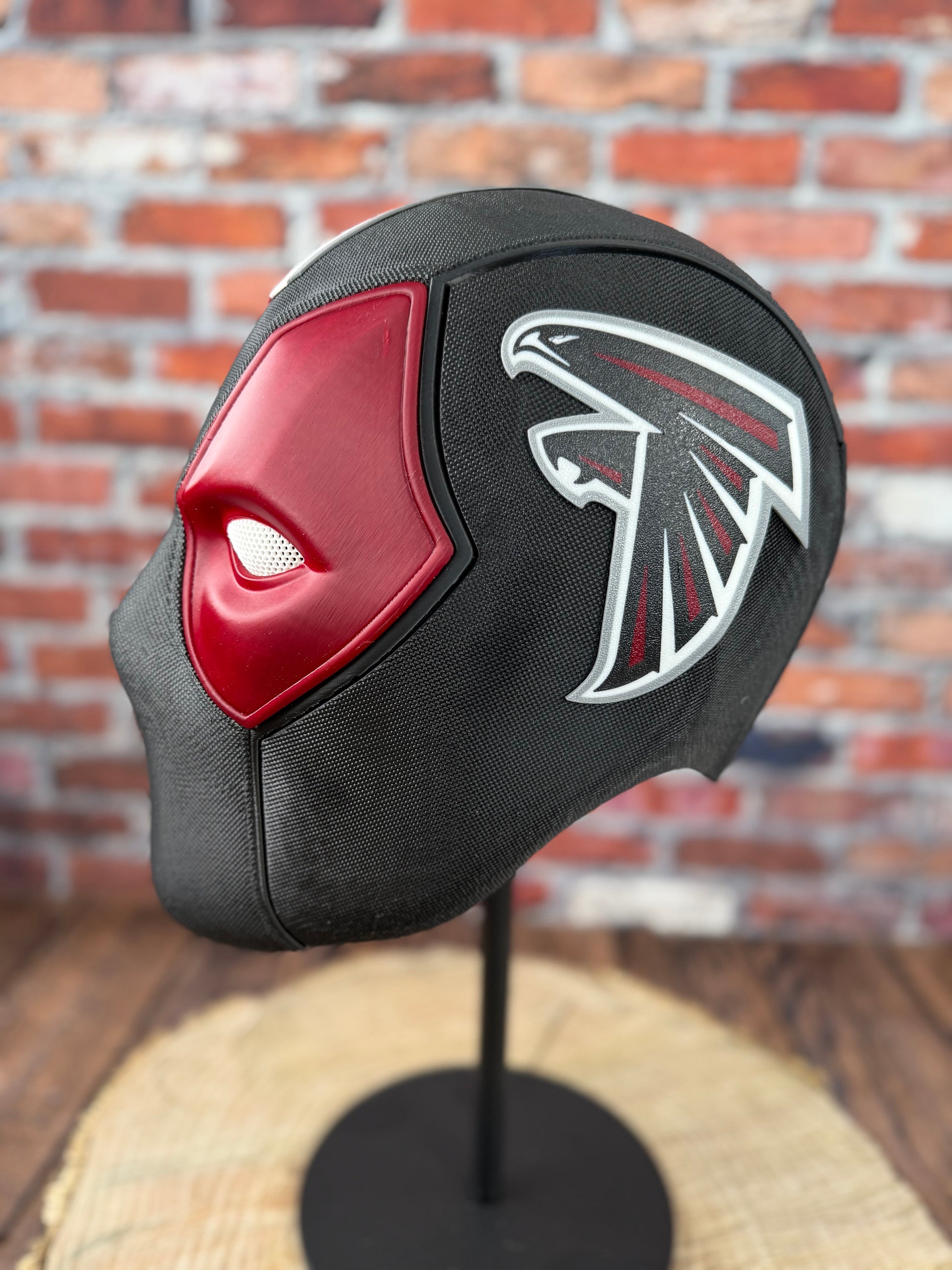 deadpool football helmet Custom Themed Masked Mercenary Mask – Redbone Forge