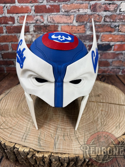 Chicago-Inspired Blue & White Mutant Cowl