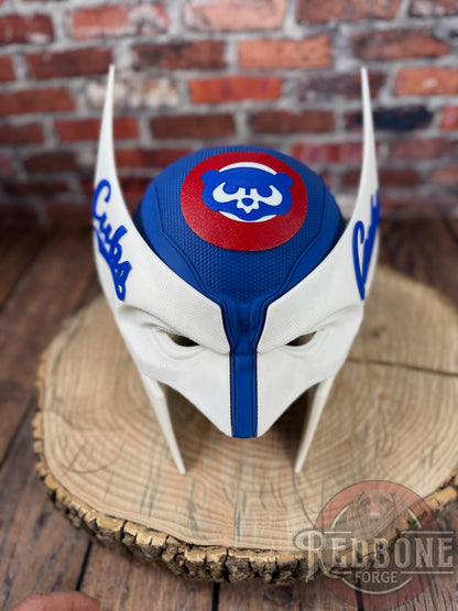 Chicago-Inspired Blue & White Mutant Cowl