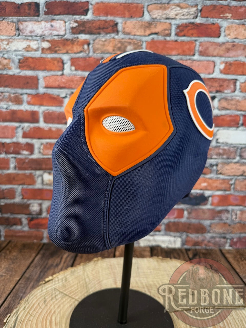 Chicago-Inspired Orange and Navy Blue Masked Mercenary Mask