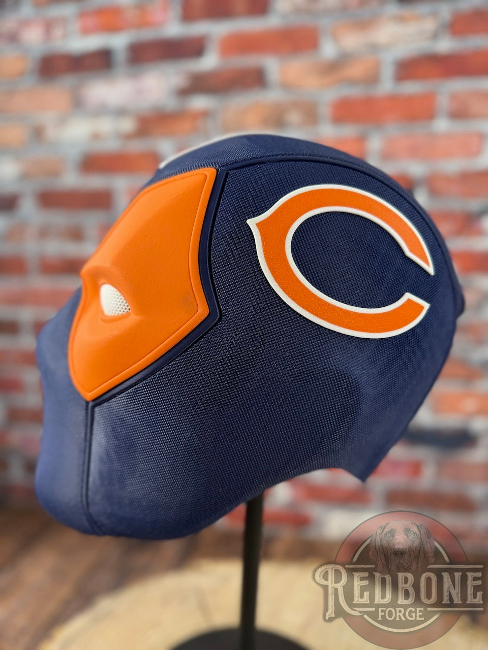 Chicago-Inspired Orange and Navy Blue Masked Mercenary Mask