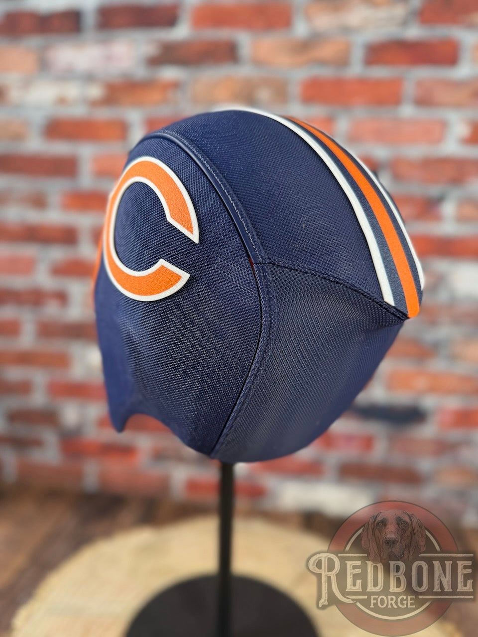 Chicago-Inspired Orange and Navy Blue Masked Mercenary Mask