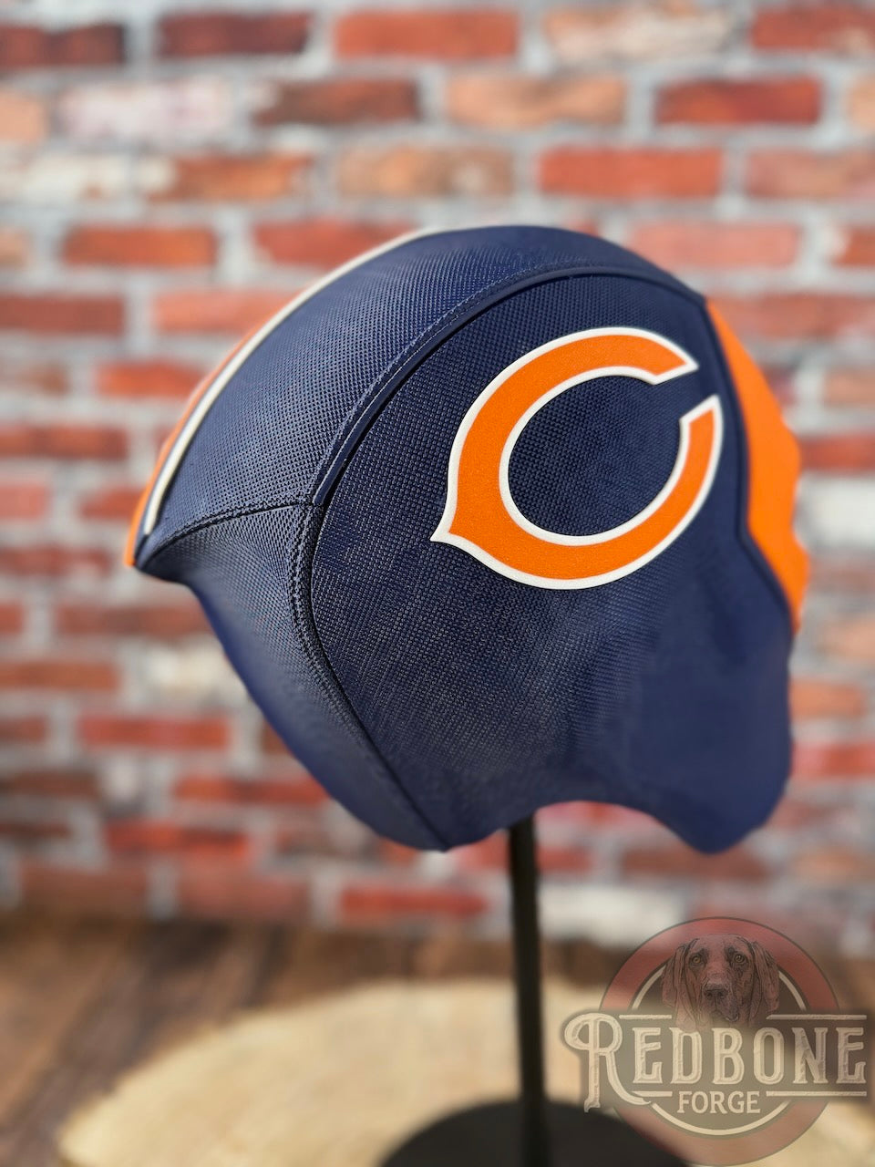 Chicago-Inspired Orange and Navy Blue Masked Mercenary Mask