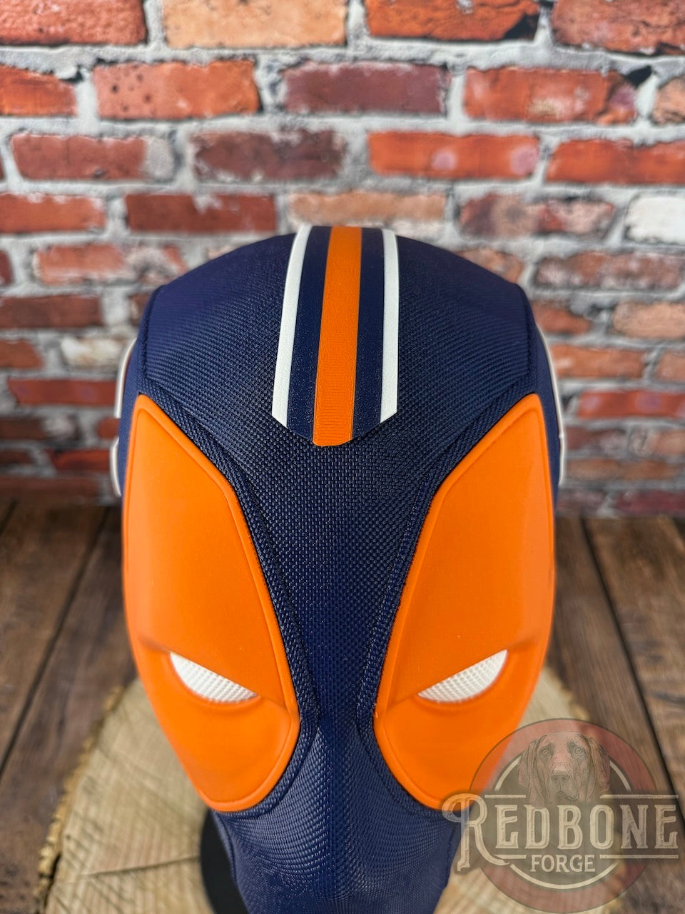 Chicago-Inspired Orange and Navy Blue Masked Mercenary Mask