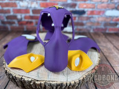 Minnesota-Inspired Purple & Yellow Masked Mercenary Mask