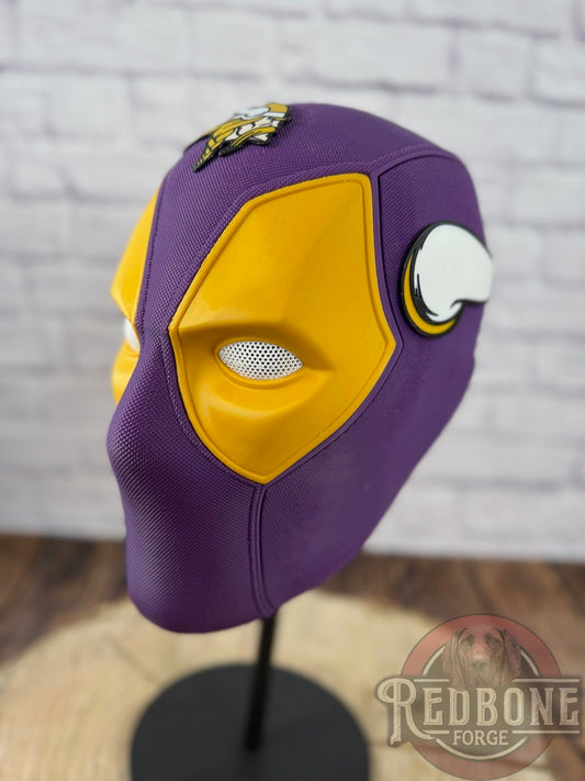 Minnesota-Inspired Purple & Yellow Masked Mercenary Mask