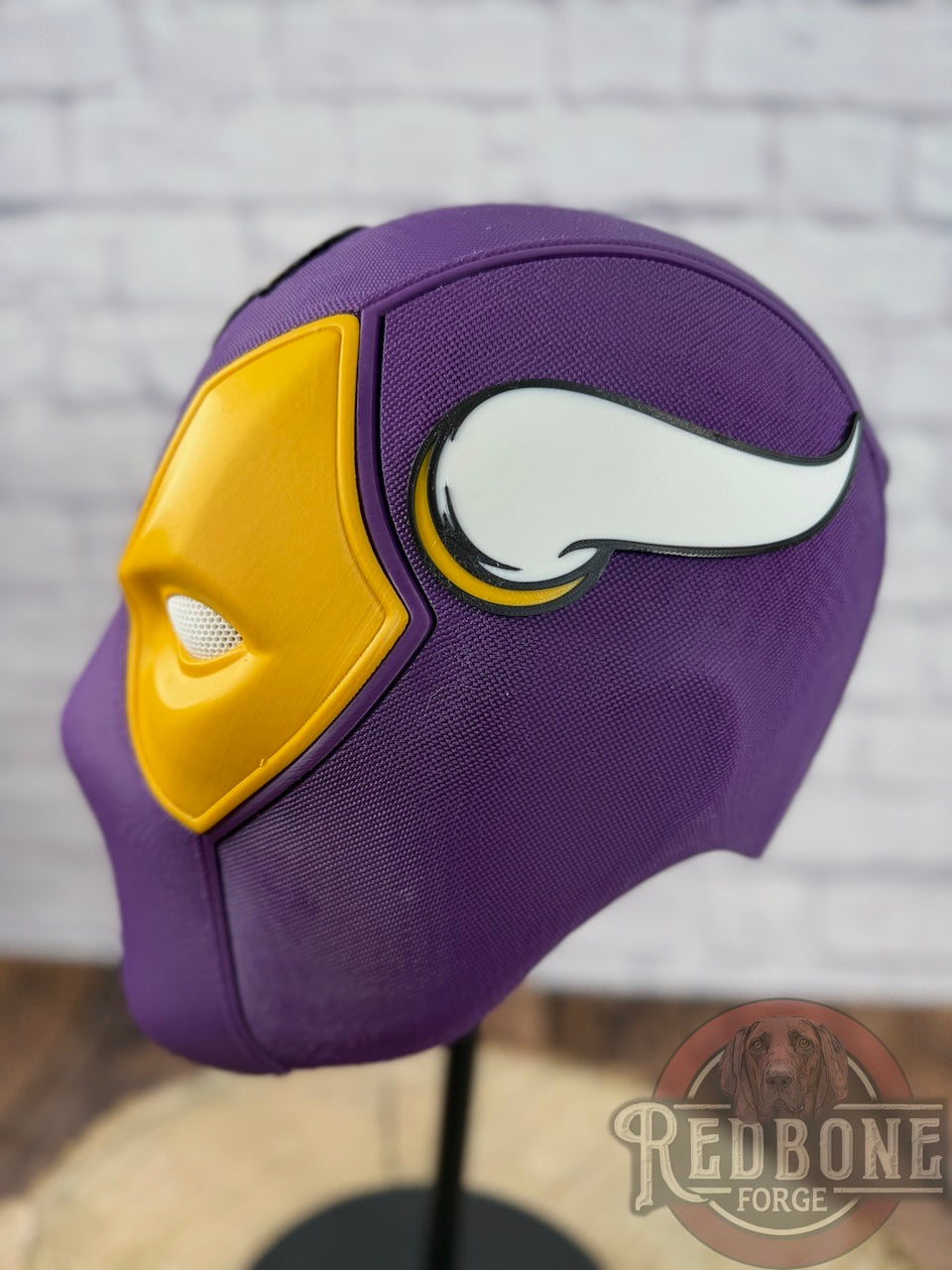 Minnesota-Inspired Purple & Yellow Masked Mercenary Mask