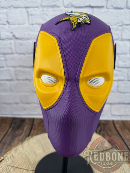 Minnesota-Inspired Purple & Yellow Masked Mercenary Mask
