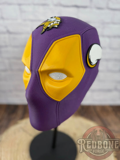 Minnesota-Inspired Purple & Yellow Masked Mercenary Mask