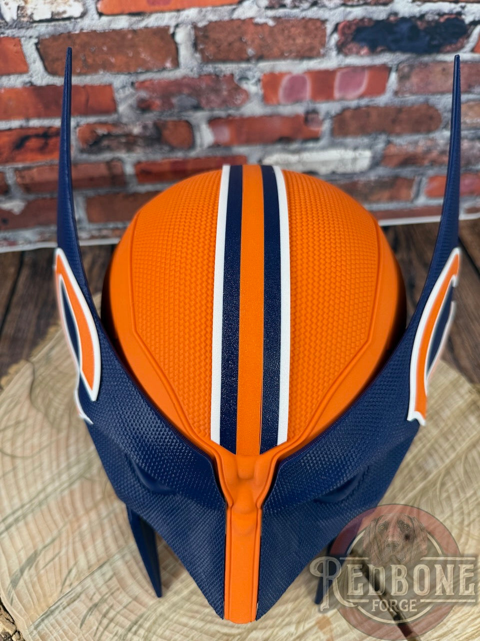 Chicago-Inspired Navy Blue & Orange Mutant Cowl