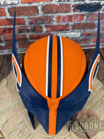 Chicago-Inspired Navy Blue & Orange Mutant Cowl