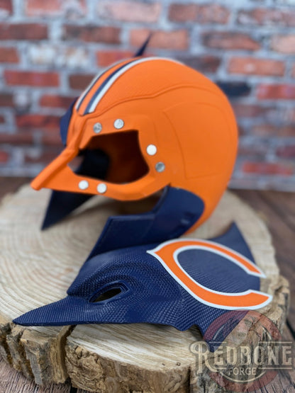 Chicago-Inspired Navy Blue & Orange Mutant Cowl