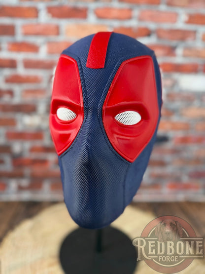 NY-Inspired Big Apple Red & Blue Masked Mercenary Mask