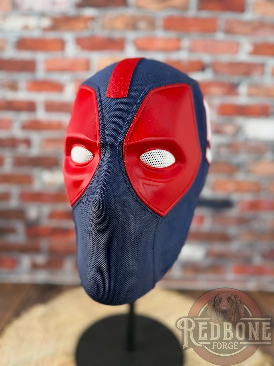 NY-Inspired Big Apple Red & Blue Masked Mercenary Mask