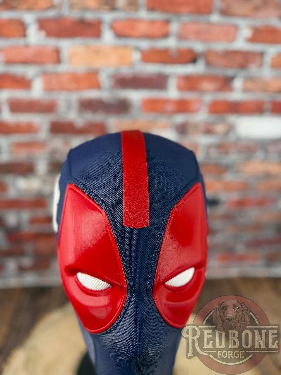 NY-Inspired Big Apple Red & Blue Masked Mercenary Mask