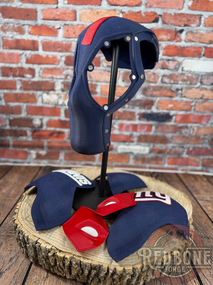 NY-Inspired Big Apple Red & Blue Masked Mercenary Mask