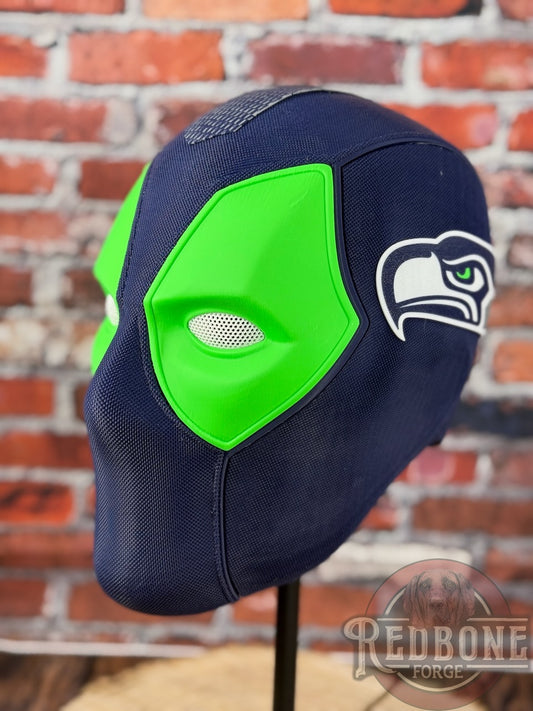 Seattle-Inspired Navy, Gray, & Green Masked Mercenary