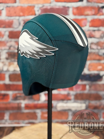 Philly Inspired Green, Black, Silver, & White Masked Mercenary Mask