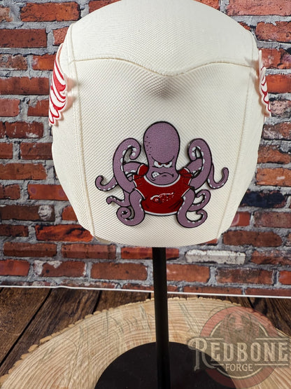 Detroit- Inspired Red & White Hockey Masked Mercenary Mask