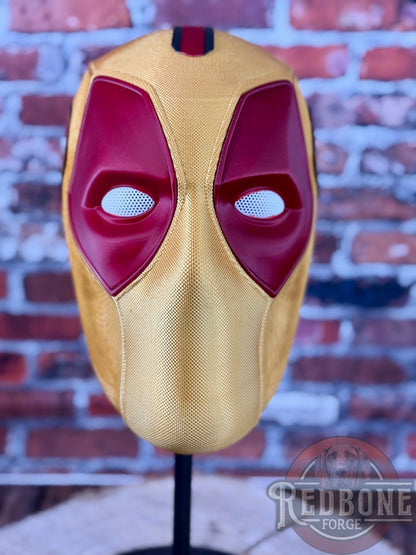 San Francisco-Inspired Garnet & Gold Masked Mercenary Mask