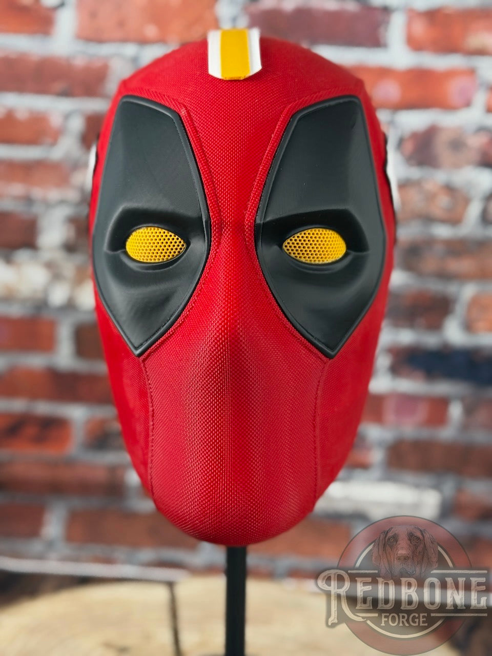 KC-Inspired Red, Yellow, & Black Masked Mercenary Mask