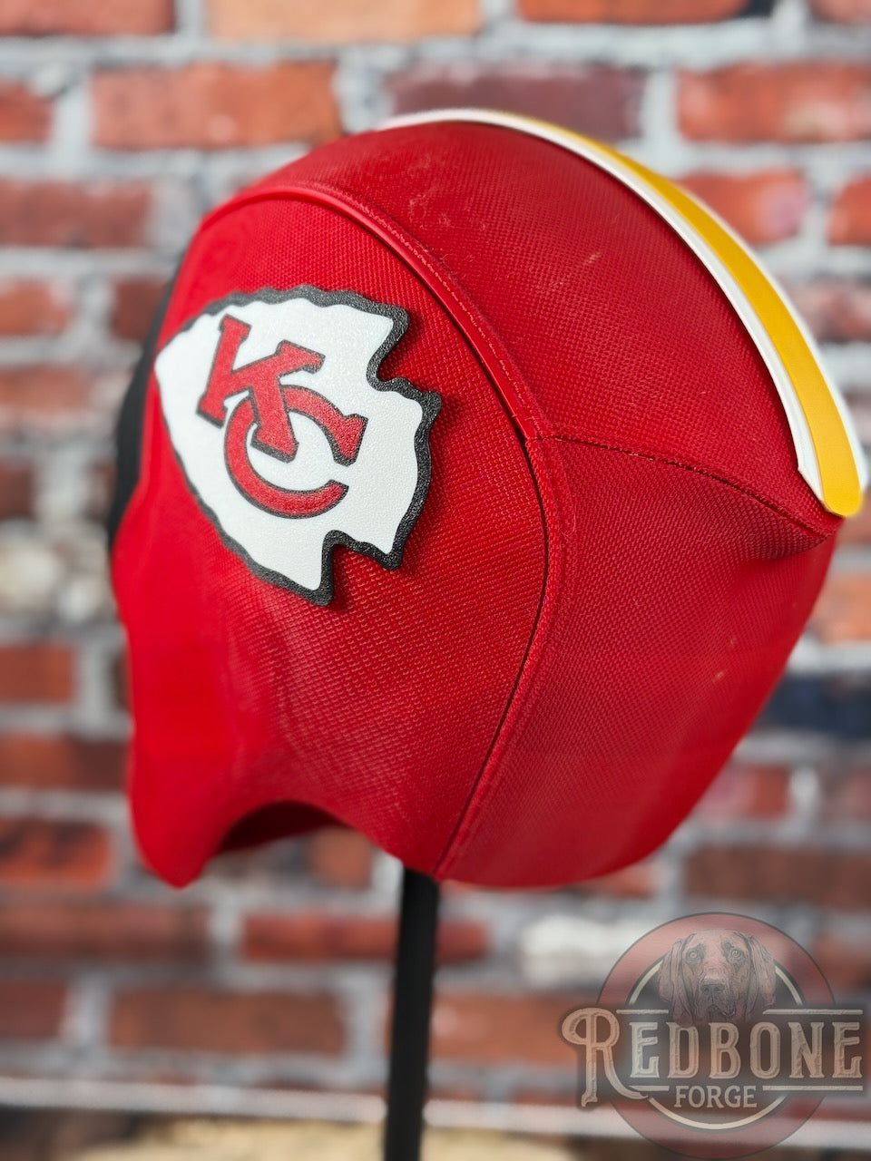 KC-Inspired Red, Yellow, & Black Masked Mercenary Mask