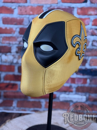 New Orleans-Inspired Black & Gold Masked Mercenary Mask