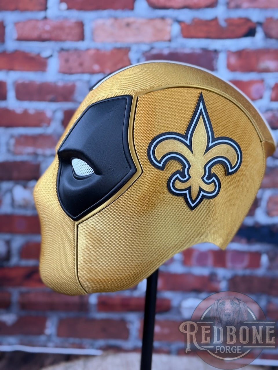 New Orleans-Inspired Black & Gold Masked Mercenary Mask