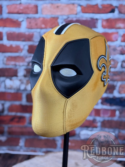 New Orleans-Inspired Black & Gold Masked Mercenary Mask