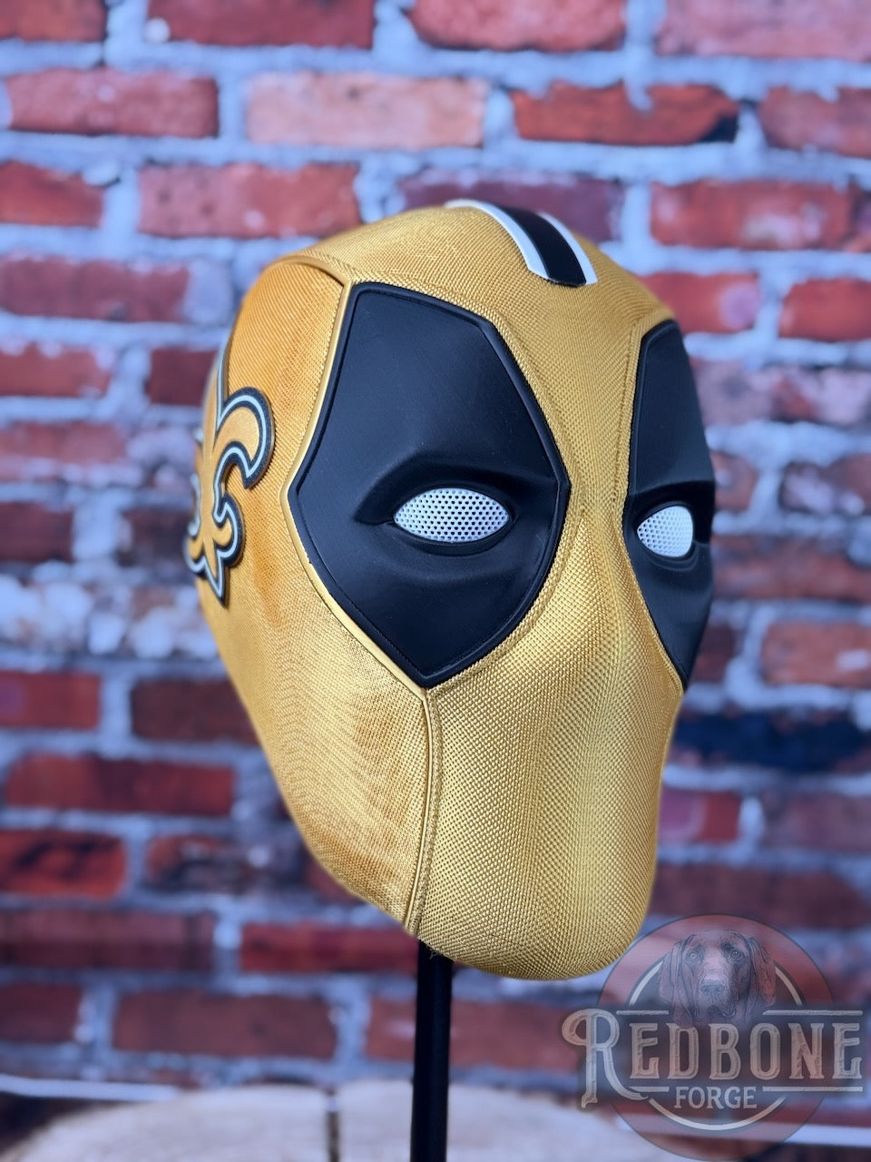 New Orleans-Inspired Black & Gold Masked Mercenary Mask