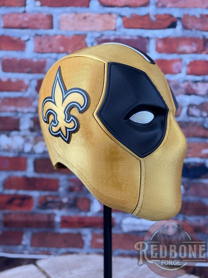 New Orleans-Inspired Black & Gold Masked Mercenary Mask