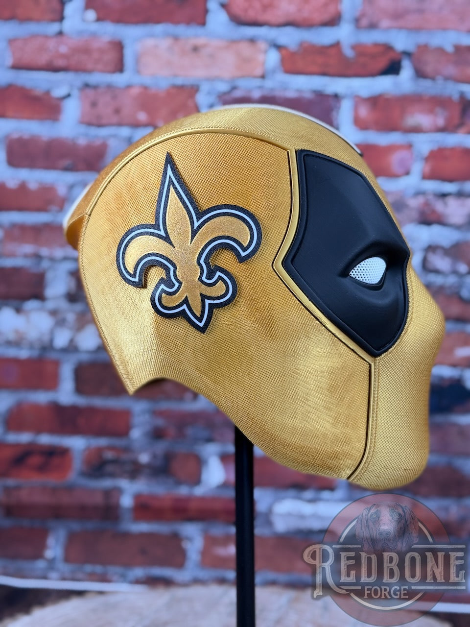 New Orleans-Inspired Black & Gold Masked Mercenary Mask