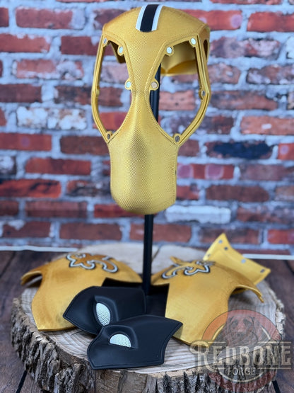 New Orleans-Inspired Black & Gold Masked Mercenary Mask