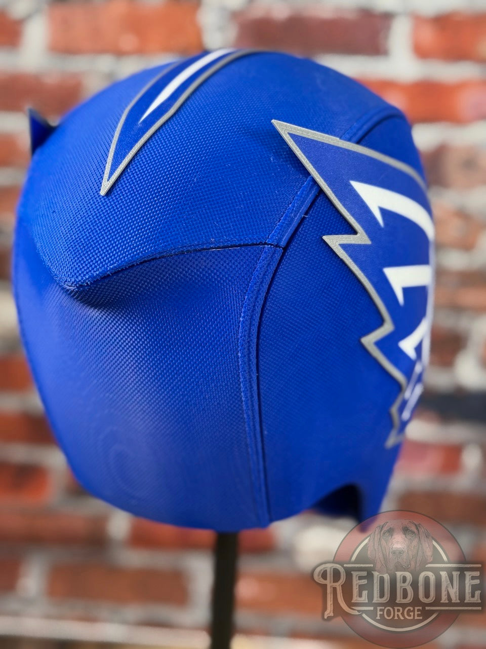 St. Louis- Inspired Silver & Blue Masked Mercenary Mask