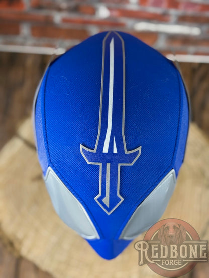St. Louis- Inspired Silver & Blue Masked Mercenary Mask