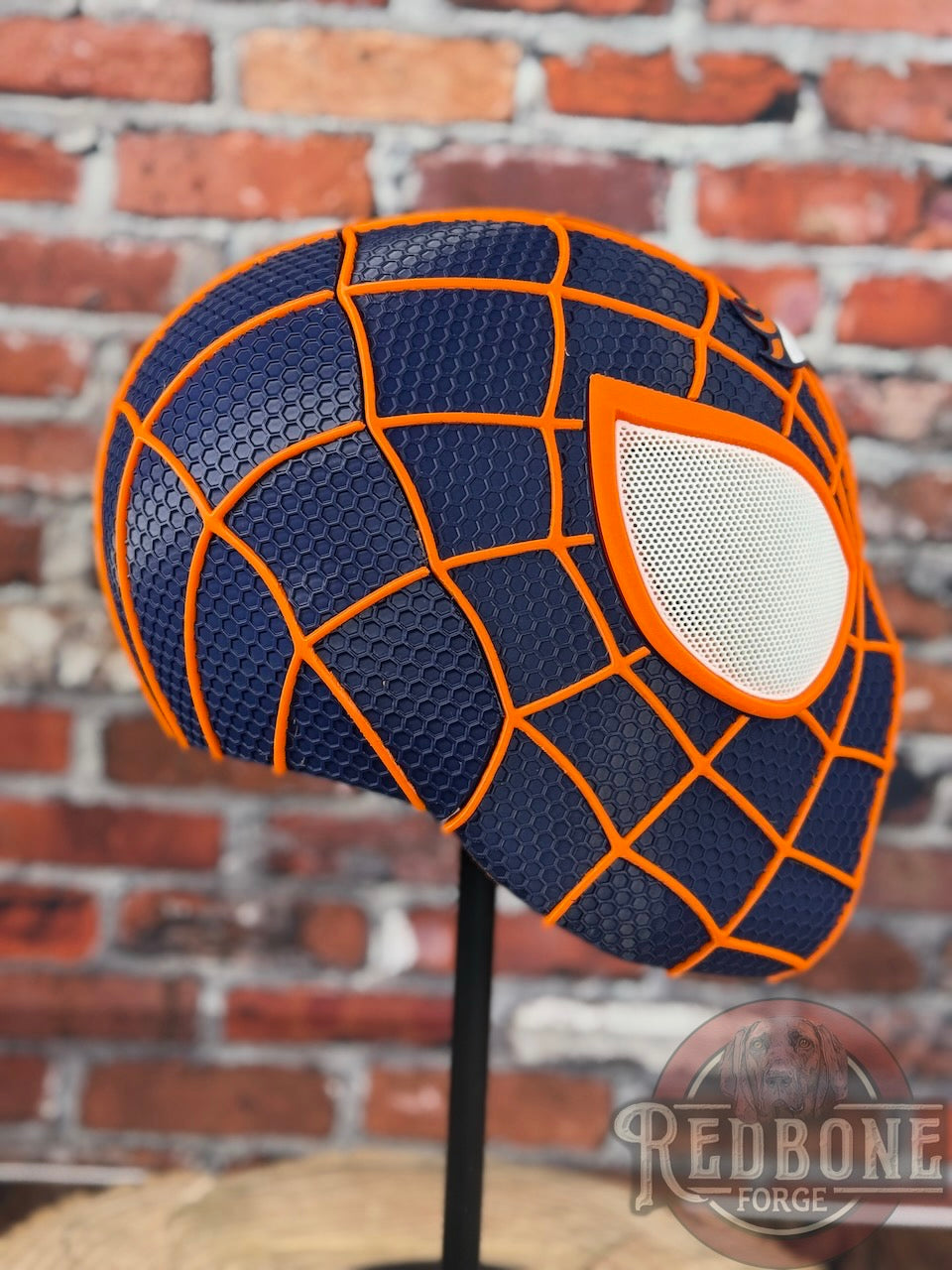 Denver Broncos Spiderman 3D Printed Helmet