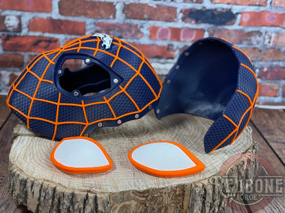 Denver Broncos Spiderman 3D Printed Helmet