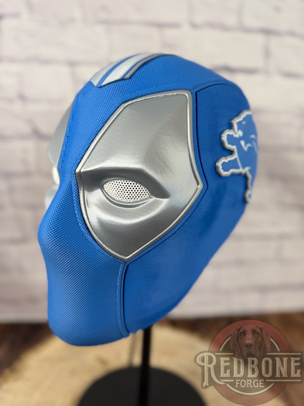 Detroit Lions Deadpool 3D Printed Helmet