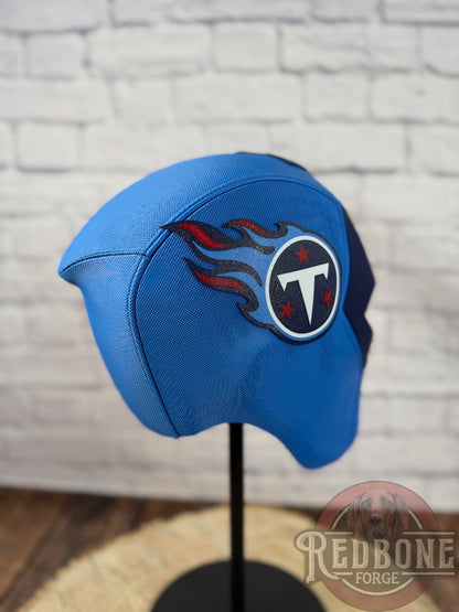 Tennessee-Inspired Blue, Red, & Navy Masked Mercenary Mask