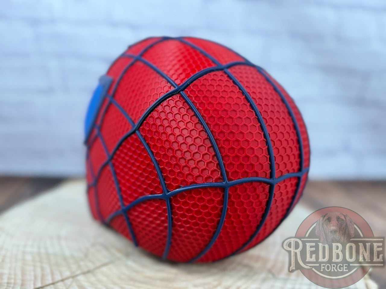 Houston-Inspired Red & Blue Web Slinger Mask