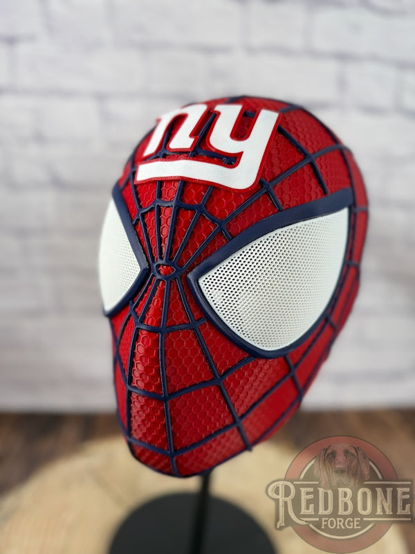 New York Giants Spiderman 3D Printed Helmet