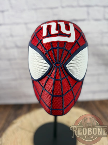 NY-Inspired Big Apple Red & Blue Web Slinger Mask