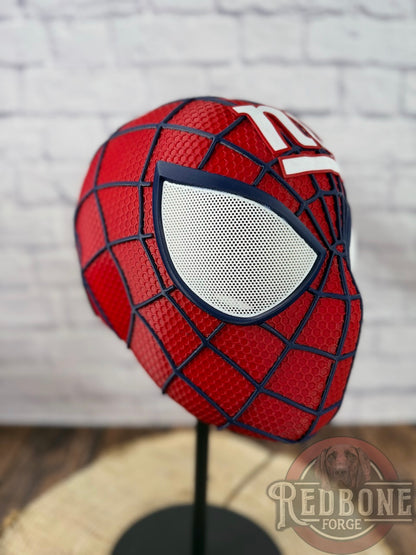 NY-Inspired Big Apple Red & Blue Web Slinger Mask